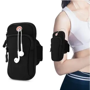 Dudukan ponsel untuk gelang lari tas saku ponsel gelang lengan BagFit olahraga Gym Hiking