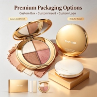 Palette de maquillage visage et yeux tout-en-un multi-usages, minérale pressée, waterproof, longue tenue, avec illuminateur, bronzer et blush