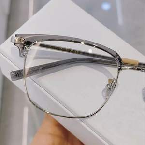 Lunettes de vue rectangulaires demi-cerclées Danyang 8051, protection anti-lumière bleue, unisexe, verres acryliques indice de réfraction 1.50 - Product Image 3