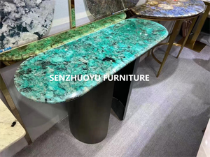 Bàn Trang Trí Chân Cao Bằng Đá Cẩm Thạch Hiện Đại Sang Trọng Cho Phòng Khách Bán Chạy - Product Image 2