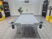 Usine directe haut de gamme personnalisé Standard Commercial cristal verre noir huit cas Villa Bluestone Table de billard maison