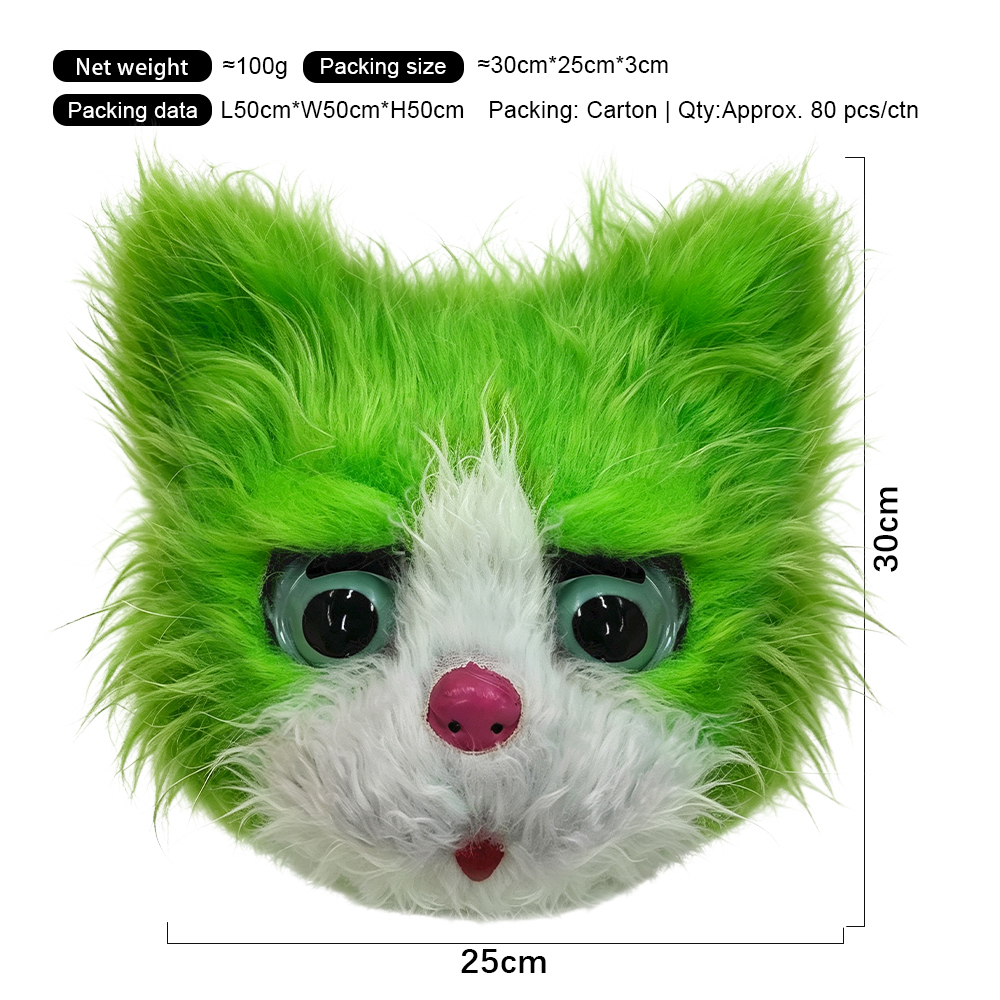 Green-White Cat
