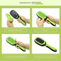 Kit de toilettage pour animaux – Brosse multifonctionnelle 5-en-1 anti-nœuds et démêlante pour chats et chiens, personnalisable en ABS