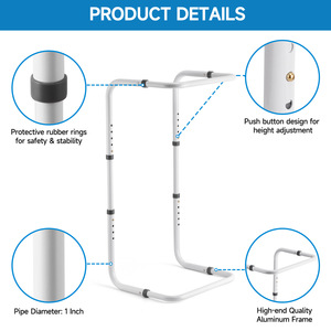 Support de couette de type C, hauteur réglable de 64 à 84 cm, support de couverture de lit en alliage d'aluminium - Product Image 3