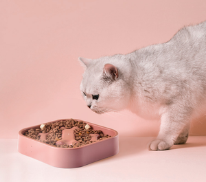 Comedero Lento para Mascotas con Forma de Hueso, Bandeja Antideslizante de Plástico para Perros y Gatos, para Uso en Interiores - Product Image 5