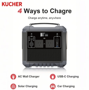 Generador Solar de 1000w, Estación de Energía Portátil Lifepo4, Solución Energética con Batería de Gran Capacidad de <span class=keywords><strong>716wh</strong></span> para Herramientas de Jardinería - Product Image 5