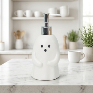 Juego <span class=keywords><strong>de</strong></span> Accesorios <span class=keywords><strong>de</strong></span> Baño <span class=keywords><strong>de</strong></span> Resina <span class=keywords><strong>de</strong></span> Tres Piezas con Diseño <span class=keywords><strong>de</strong></span> Fantasma <span class=keywords><strong>de</strong></span> <span class=keywords><strong>Halloween</strong></span>, <span class=keywords><strong>Dispensador</strong></span> <span class=keywords><strong>de</strong></span> Jabón y Recipiente <span class=keywords><strong>de</strong></span> Almacenamiento para Decoración del Hogar en <span class=keywords><strong>Halloween</strong></span> - Product Image 5