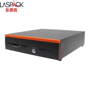 Bandejas manuales negras y naranjas de 7 facturas, <span class=keywords><strong>caja</strong></span> <span class=keywords><strong>registradora</strong></span> POS automática, cajón de efectivo para supermercado - Product Image 4