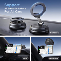 Support magnétique pour voiture UGREEN 360 °   Support de téléphone magnétique rotatif pour voiture, 2500gf, avec ventouse pour iPhone 16 Pro