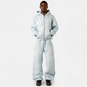 Fabricant de vêtements personnalisés de haute qualité, sweat-shirts à capuche brodés, pantalons de survêtement, ensembles de survêtement pour hommes - Product Image 1