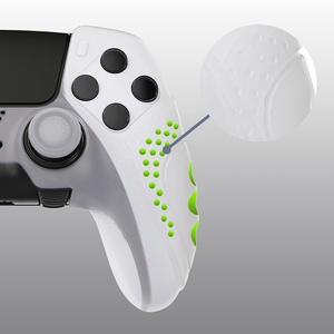 PlayVital Glow in Dark Anti-Slip Clear Ergonomic Soft <b>Rubber</b> Protector Skin Silicone Cover Case for PS5 <b>Edge</b> Wireless Controller - Product Image 4