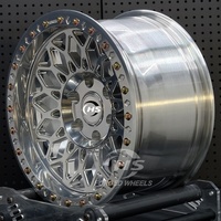 Jantes en alliage d'aluminium forgé 6061-T6 6x139.7 polies, jantes de voiture tout-terrain Beadlock pour Ford Mustang F150 Tacoma Tundra
