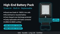 Lampadaire solaire intégré extérieur IP65 étanche, boîtier ignifuge V0, garantie 3 ans pour routes communautaires et espaces publics