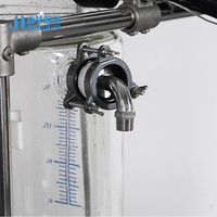 Réacteur chimique en verre à enveloppe ultrasonique à l'échelle pilote avec dispersion ultrasonique, émulsification et filtration PTFE Nutsche