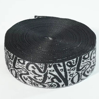 Bande élastique en polyester jacquard imprimé chevrons Aoya, largeur personnalisée, logo en relief, haute qualité pour vêtements