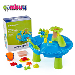 12PCS COMBUY CB883290 Juguete de <span class=keywords><strong>playa</strong></span> <span class=keywords><strong>para</strong></span> exteriores, <span class=keywords><strong>mesa</strong></span> <span class=keywords><strong>pequeña</strong></span> de plástico <span class=keywords><strong>para</strong></span> jugar con arena y agua, 37x11x45cm - Product Image 2
