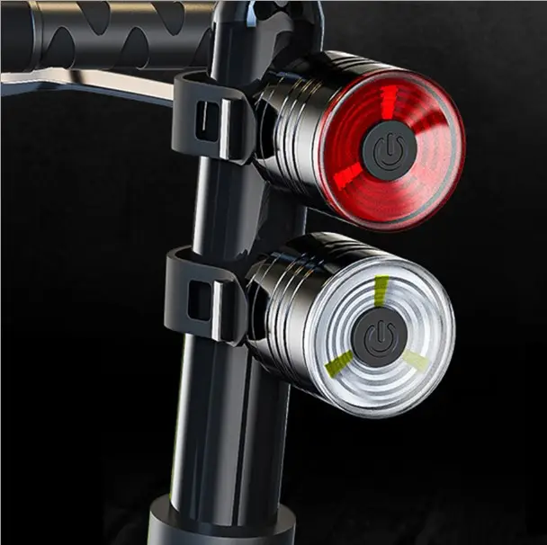 Hot Selling Plastic Bicycle Rear Lighting Dry Battery LED Bike Tail Light Bike Front Light