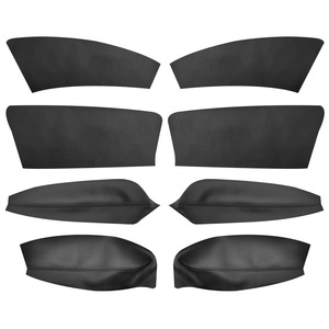 Kit de molduras de puerta Renault Fluence 11-17 sin tiradores, panel interior de cuero de microfibra auténtica, ajuste para coche - Product Image 4