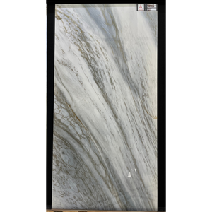 <span class=keywords><strong>Carrelage</strong></span> en porcelaine moderne blanc et noir, aspect pierre, texture marbre, plaqué or, antidérapant, pour sol et mur - Product Image 2