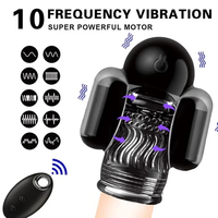Ferngesteuerter Eichel-Vibrator Penis-Massagegerät Verzögerter Ejakulations-Trainer Männliches Masturbationsgerät Erotikprodukte für Männer