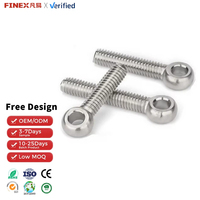 Boulon à œillet en acier inoxydable, tête pivotante, levage de charges, fixation Balkarp, filetage M10 UNF, finition zinc, grade 4.8 et 6.8 ISO