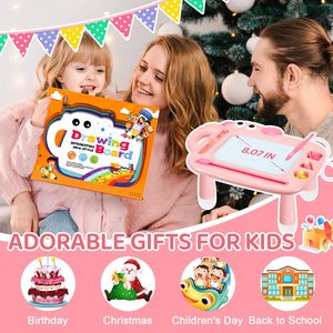 Tableau magnétique en plastique pour <span class=keywords><strong>dessiner</strong></span> - Jouet éducatif pour enfants de 1 à 3 ans, garçons et filles, pour écrire et gribouiller, idéal comme cadeau - Product Image 4