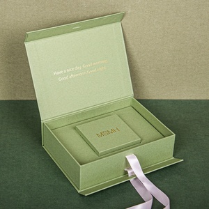 Special Paper Gold-Stamped Bronzing <b>Box</b>-In-<b>Box</b> Jewelry Packaging Ribbon Custom Logo Light Luxury <b>Gift</b> <b>Box</b> - Product Image 2