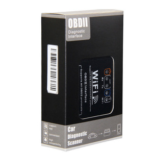 Interface de diagnostic OBDII, scanner de diagnostic automobile WiFi, prise en charge d'Android et de Linux, 12V - Product Image 1