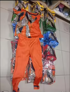 <span class=keywords><strong>Abbigliamento</strong></span> Donna, Completi 2 Pezzi, Nuova <span class=keywords><strong>Moda</strong></span> Casual Estate 2023, Spalla Asimmetrica con Stampa, 12 Colori, Taglie Plus - Product Image 6