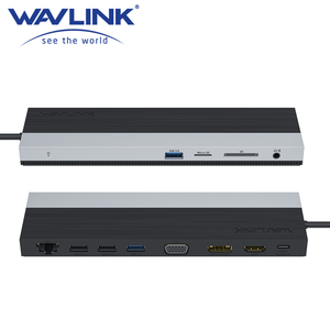 Wavlink 12-en-1 USB C Hub Plug-and-Play Triple Display Adapter avec pour <span class=keywords><strong>HDMI</strong></span> <span class=keywords><strong>VGA</strong></span> Compatible Windows/<span class=keywords><strong>Mac</strong></span> USB 3.0 Interface en Sto - Product Image 3