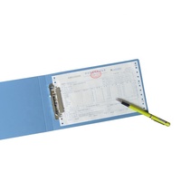 Carpeta de archivos con clip fuerte A5/A6 con logotipo personalizado, carpeta Portapapeles de material PP para oficina o escuela, organizador del hogar