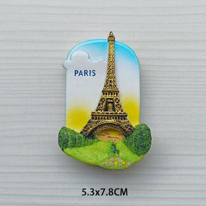 France <span class=keywords><strong>Paris</strong></span> <span class=keywords><strong>Eiffel</strong></span> Tower 50mm frigo Magnetic Business Opemer frigo magnete metallo argilla Resina immagine pubblicità magnete frigo - Product Image 6