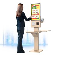 Kiosque de paiement en libre-service pour intérieur, accepteur de monnaie, lecteur de code QR, lecteur de carte, fabricant OEM, écran tactile, SDK Windows Android