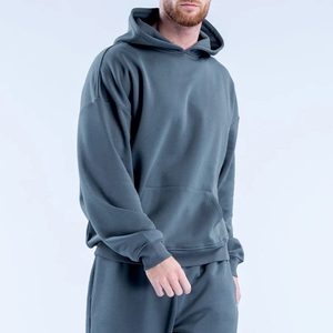 Felpe Oversize Personalizzate con Logo Grafico, Felpe Pesanti in Pile Confortevole, Felpe con Spalle Scese per Uomo - Product Image 6