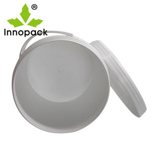 Cubo de Embalaje Innopack de 15L, Blanco, de PP Reciclable, de Grado Alimenticio, con Tapa, para Aceite y Pintura - Product Image 2