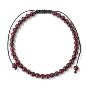 Wholesale Healing Crystal Woven Bracelet 4mm Round Natural Stone Adjustable Cord with Paper Info Card Customizable - Product Image 5
