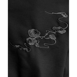 เสื้อสเวตเชิ้ตคอกลมปักลายมังกรสำหรับผู้ชาย FOXA ทรงปกติ ผ้าถัก - Product Image 6