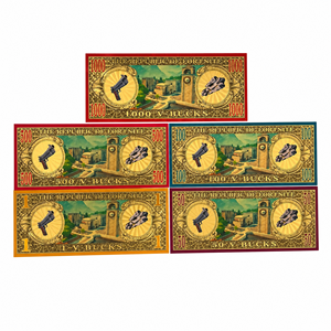 Nouvelle collection 2026 : Billet de banque commémoratif <span class=keywords><strong>Fortnite</strong></span> 5 designs, plaqué or, en plastique, avec impression UV double face – Cadeau souvenir - Product Image 2
