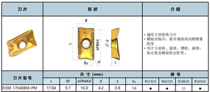 <span class=keywords><strong>R390</strong></span> Carbide phay chèn 170408m-pm tùy chỉnh OEM hỗ trợ - Product Image 6