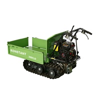 Konstant CE-geprüfte Benzin-Schubkarre 300kg Mini-Beton kipper Crawler Kleiner Transporter Mini-Ketten kipper