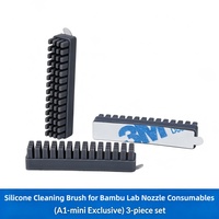 Brosse de nettoyage de buse en silicone pour imprimante 3D, essuie-buse résistant à la chaleur pour Bambu Lab A1 A1 Mini, accessoires