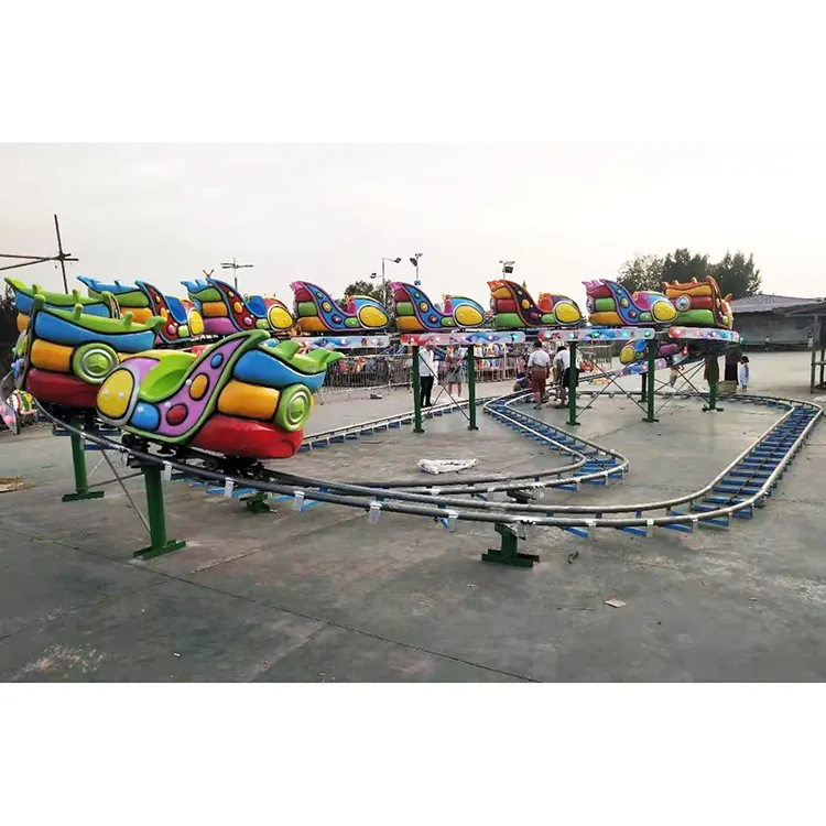 Amusement park kids mini roller coaster backyard space shuttle rides for sale