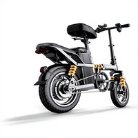 Vélo électrique pliable Yingwei 48V avec cadre en alliage d'aluminium, batterie au lithium, suspension multi-liens confortable pour hommes et femmes