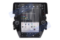 Écran tactile vertical de 11.8 pouces PX6 Android Lecteur DVD de voiture stéréo pour Honda Civic 2016-2022 avec Carplay