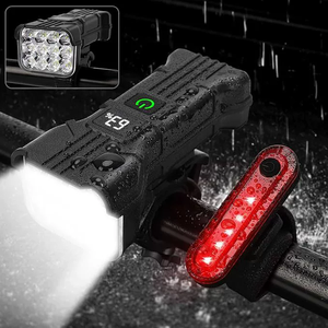 USB Rechargeable T6 Montagne Route LED Vélo Vélo Phare <span class=keywords><strong>1000</strong></span> <span class=keywords><strong>Lumens</strong></span> 6 Modes Avant Queue Ensemble Sécurité Avertissement Batterie - Product Image 2