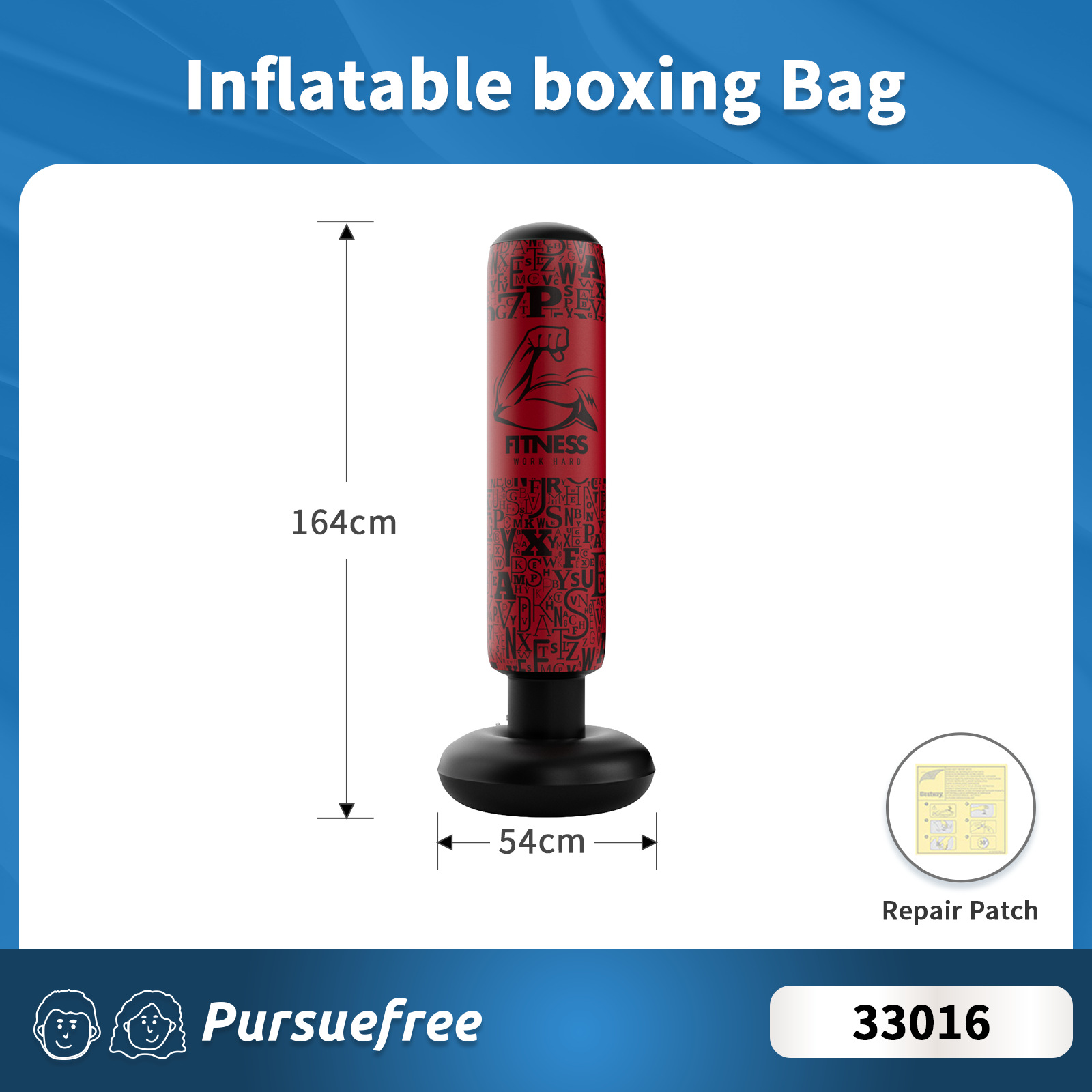 Poste de boxeo tipo vaso (164*54cm) 33016