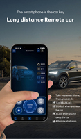 Pour Honda 2014-2021 GPS/GSM 4G Clé numérique intelligente Télécommande bidirectionnelle Verrouillage/déverrouillage du véhicule Démarrage à distance du moteur Contrôle d'allumage