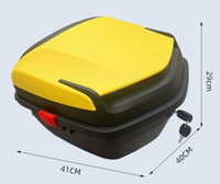 Personnalisation d'usine Yuxinlin PP 33L Boîte de rangement arrière pour scooter et moto Modèle 105 Garantie de 3 ans