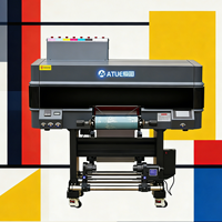 Imprimante UV DTF A3 compacte ATUE 30CM à quatre têtes, effet feuille d'or, imprimante TPU, machine d'impression UV