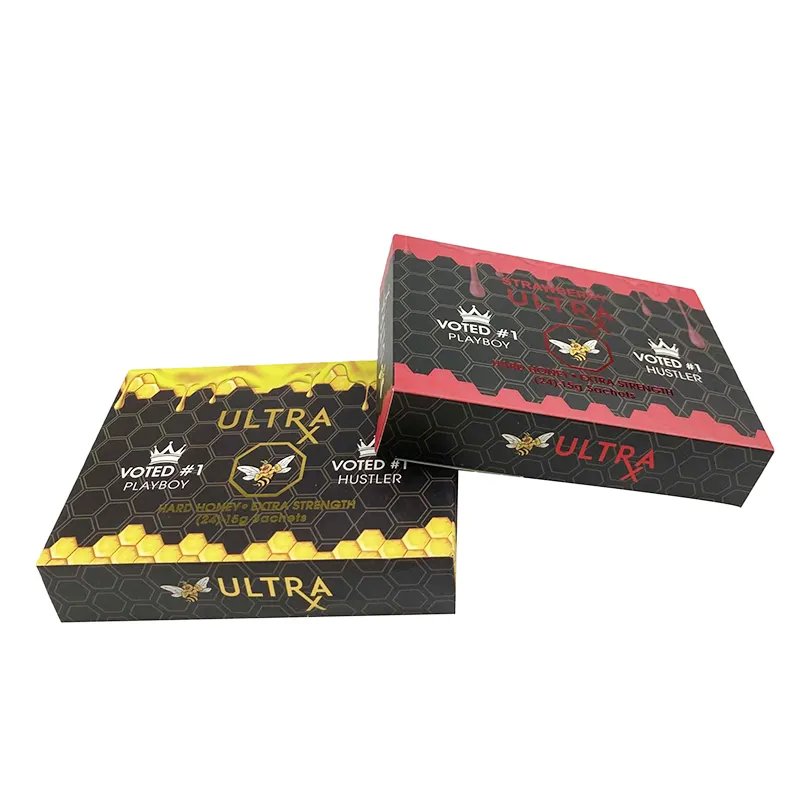Hot Sale Rhino Royal Honey For Men Vip Rhino Male Sexual Enhancement Honey Display paper Box Packaging